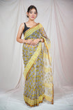 Amber Glow- Kota Doria Saree