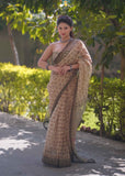 Vanaja - Elephant Print Kota Doria Saree