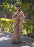 Vanaja - Elephant Print Kota Doria Saree