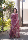 Gulbuta- Floral Kota Doria Saree