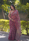 Gulzarika- Floral Kota Doria Saree