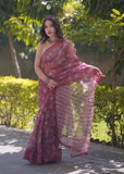 Gulzarika- Floral Kota Doria Saree