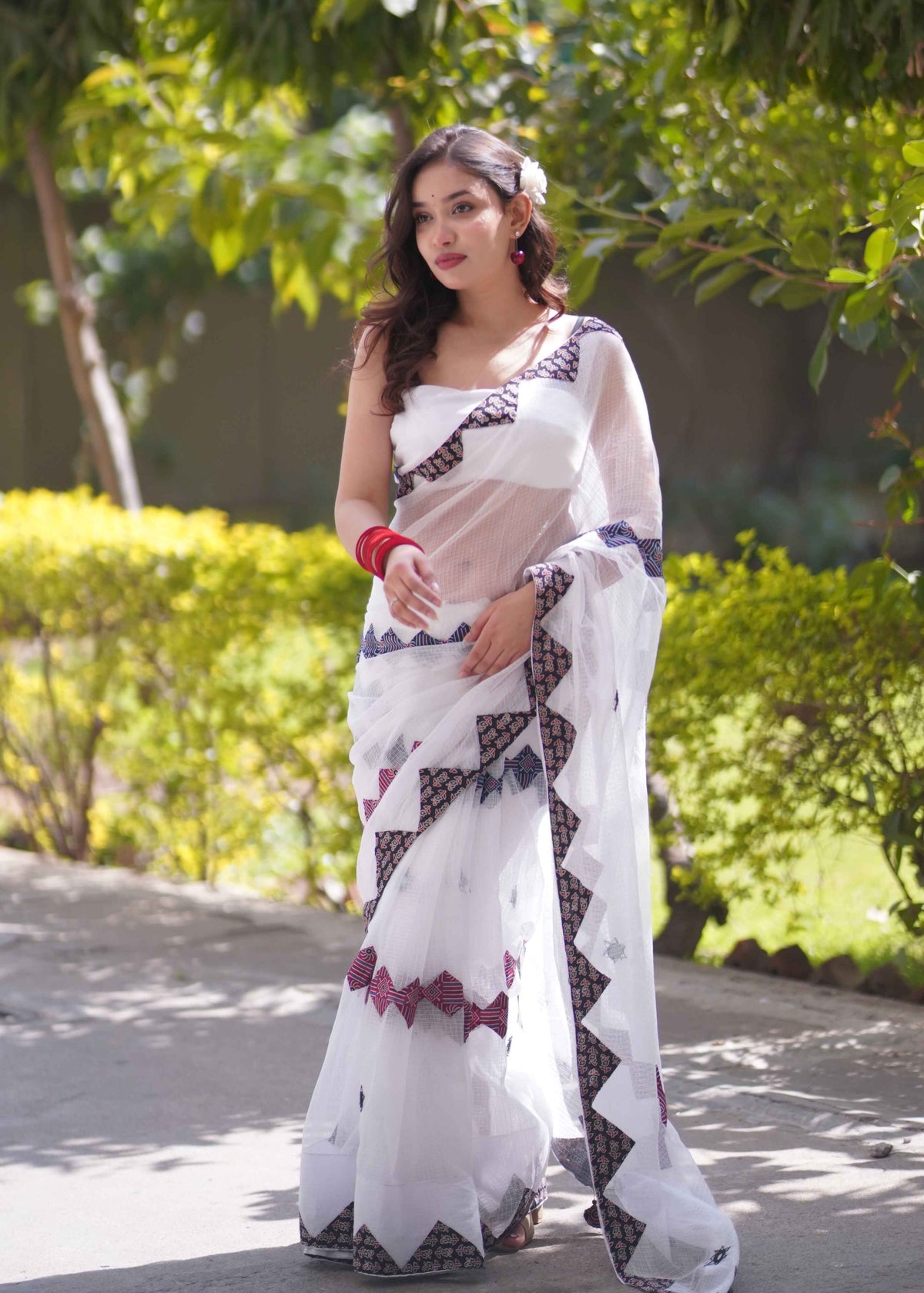 Aaru- Hand Applique Kota Saree