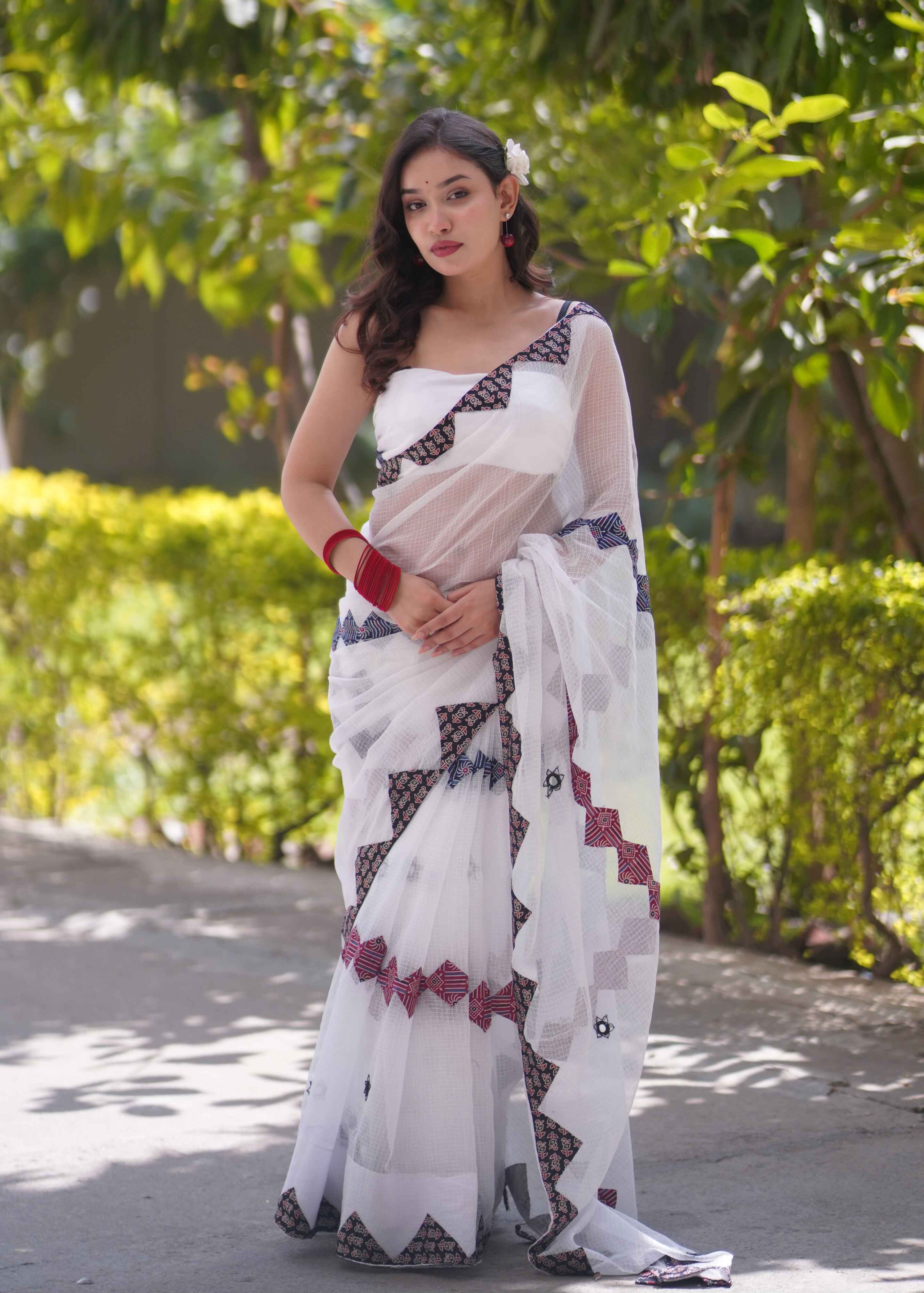 Aaru- Hand Applique Kota Saree