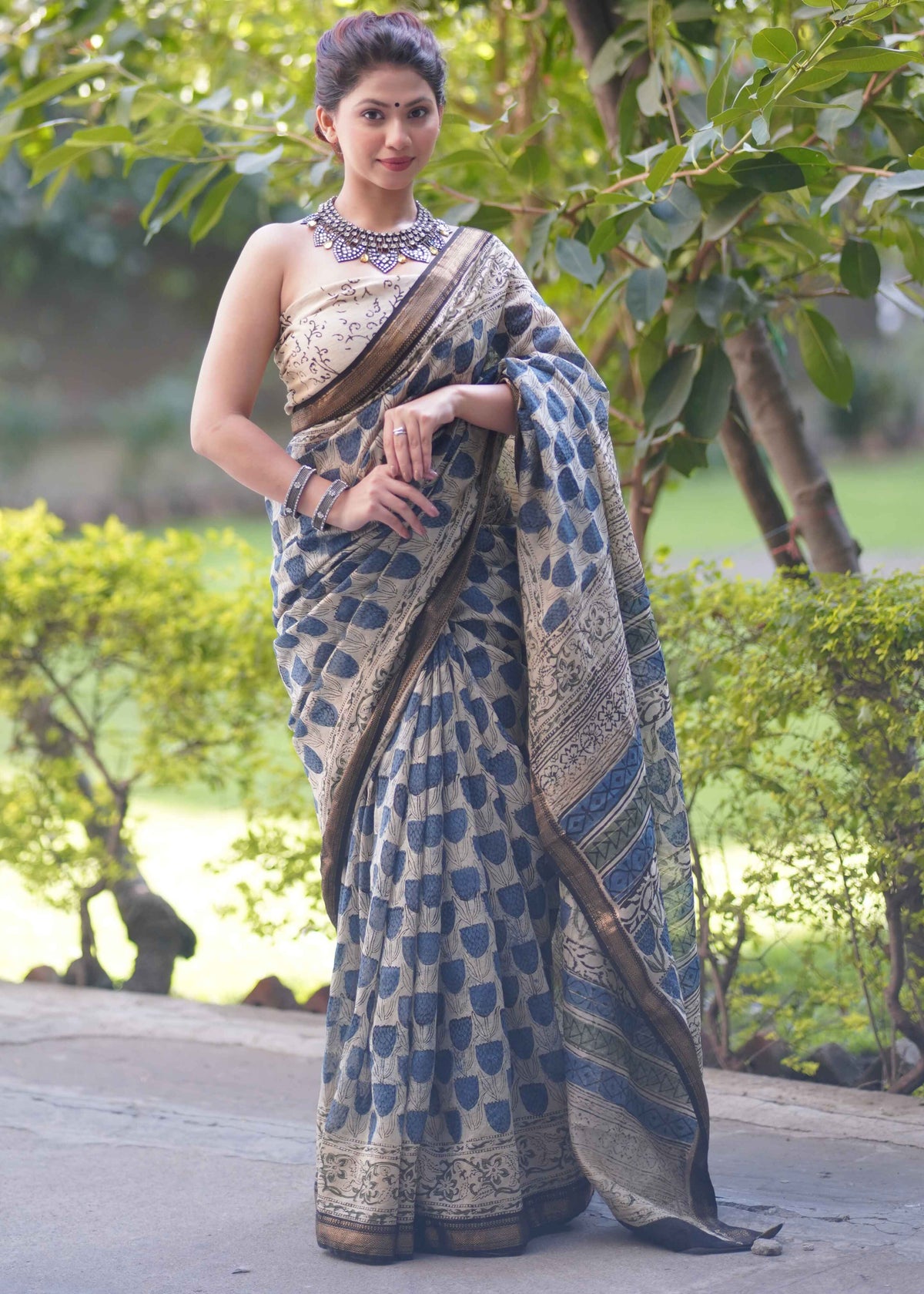 Indrani- Maheshwari Silk Saree