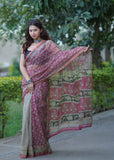 Suhavini - Cream Kota Doria Saree