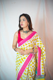 Cairo- Block Printed Mul Saree