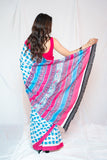 Bianca - White Mul Cotton Saree