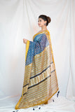 Sunburst Sapphire- Maheshwari Silk Saree