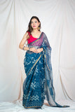 Indigo Elegance - Kota Doria Sarees