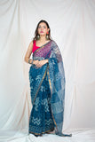 Indigo Elegance - Kota Doria Sarees