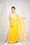 Bindu Re Bindu - Yellow Kota Doria saree