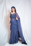 Bholi Re Bindu - Blue Kota Doria Saree