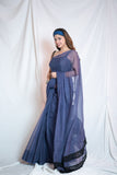 Bholi Re Bindu - Blue Kota Doria Saree